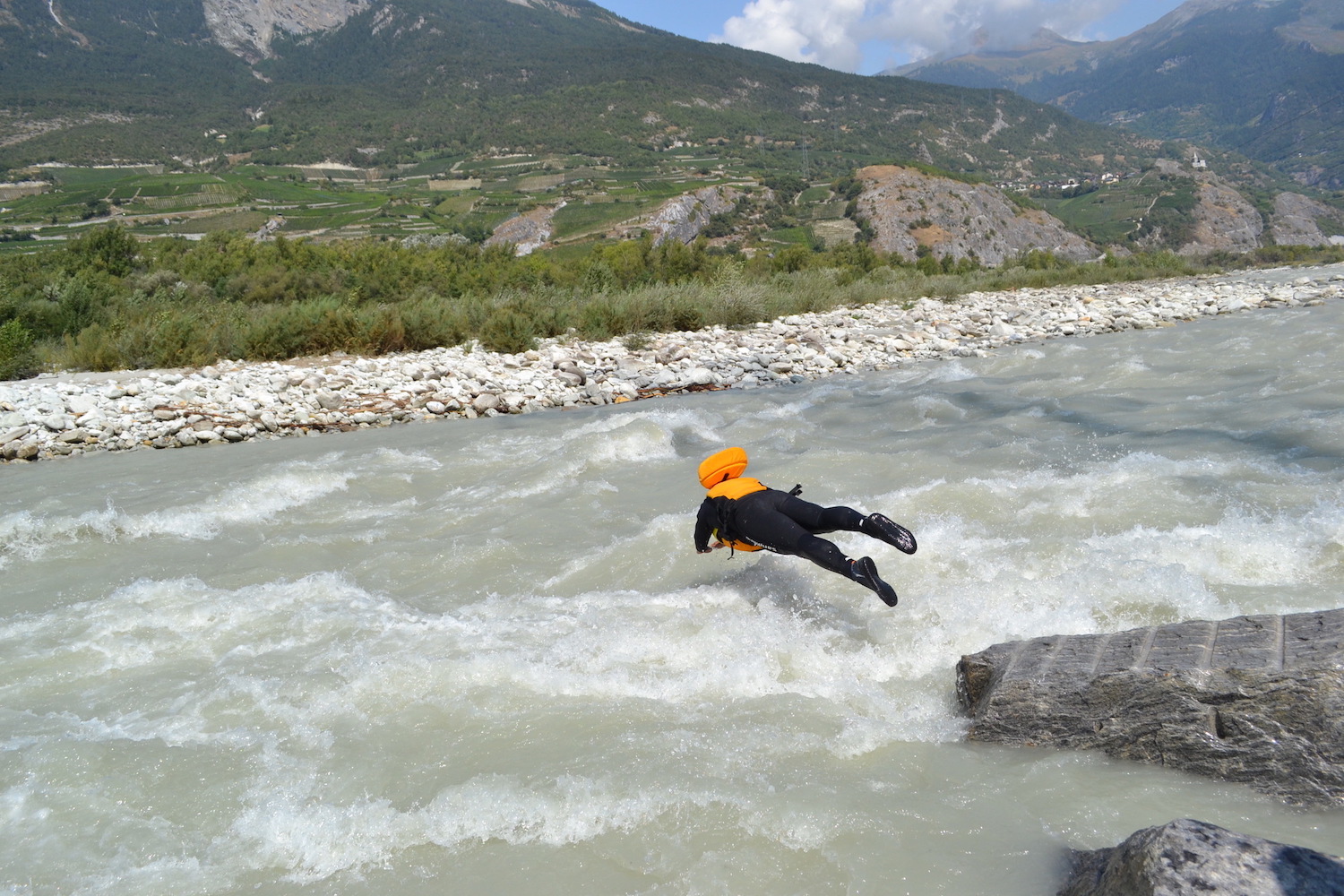 nager dans le rhone